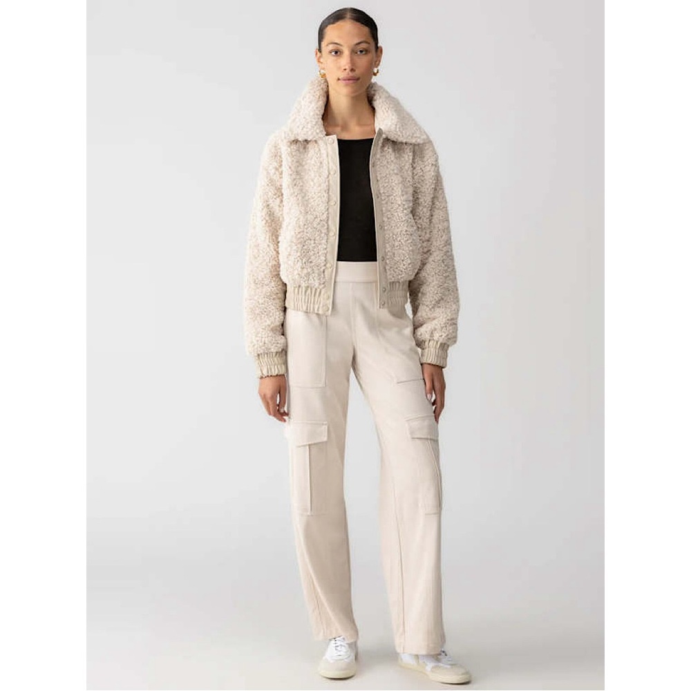 Sanctuary Libby Sherpa Faux Fur Jacket Toasted Almond‎ MEDIUM - Picture 4 of 8